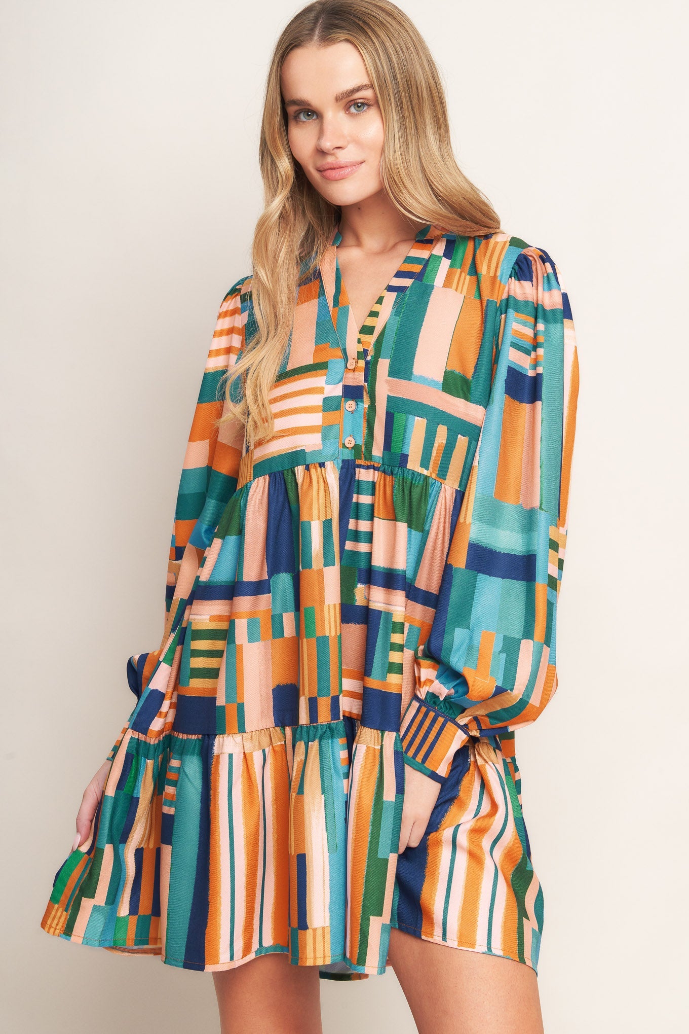 EFFORTLESS SELECTION WOVEN MINI DRESS - By Baano