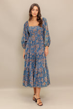 CIRCLE OF FRIENDS DENIM MIDI DRESS - By Baano