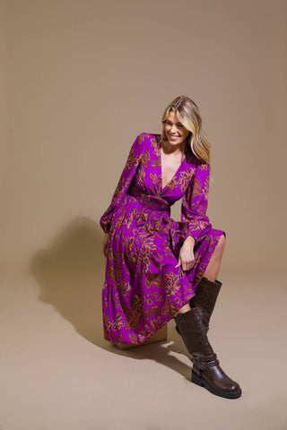 ELEGANTLY ELEVATED WOVEN MIDI DRESS - By Baano