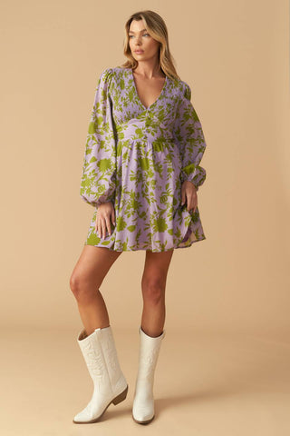 WINGS OF A DREAM WOVEN MINI DRESS - By Baano