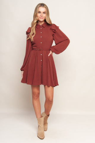 CALL IT LOVE WOVEN MINI DRESS - By Baano