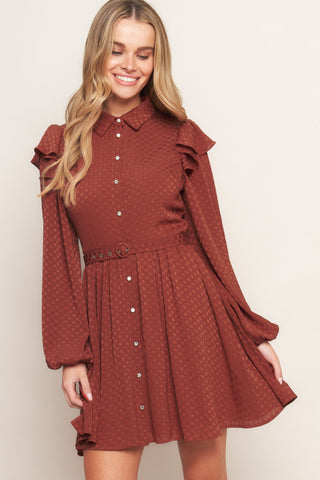 CALL IT LOVE WOVEN MINI DRESS - By Baano