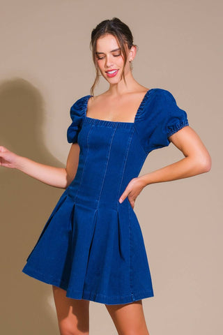 DO YOU EVER DENIM MINI DRESS - By Baano