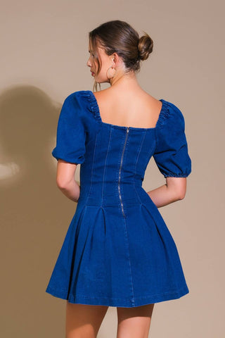 DO YOU EVER DENIM MINI DRESS - By Baano