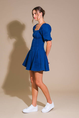 DO YOU EVER DENIM MINI DRESS - By Baano