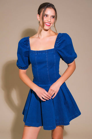 DO YOU EVER DENIM MINI DRESS - By Baano