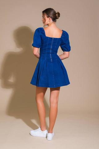 DO YOU EVER DENIM MINI DRESS - By Baano
