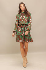 WILD TERRACOTTA WOVEN MINI DRESS - By Baano