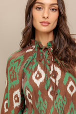 WILD TERRACOTTA WOVEN MINI DRESS - By Baano
