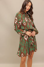 WILD TERRACOTTA WOVEN MINI DRESS - By Baano