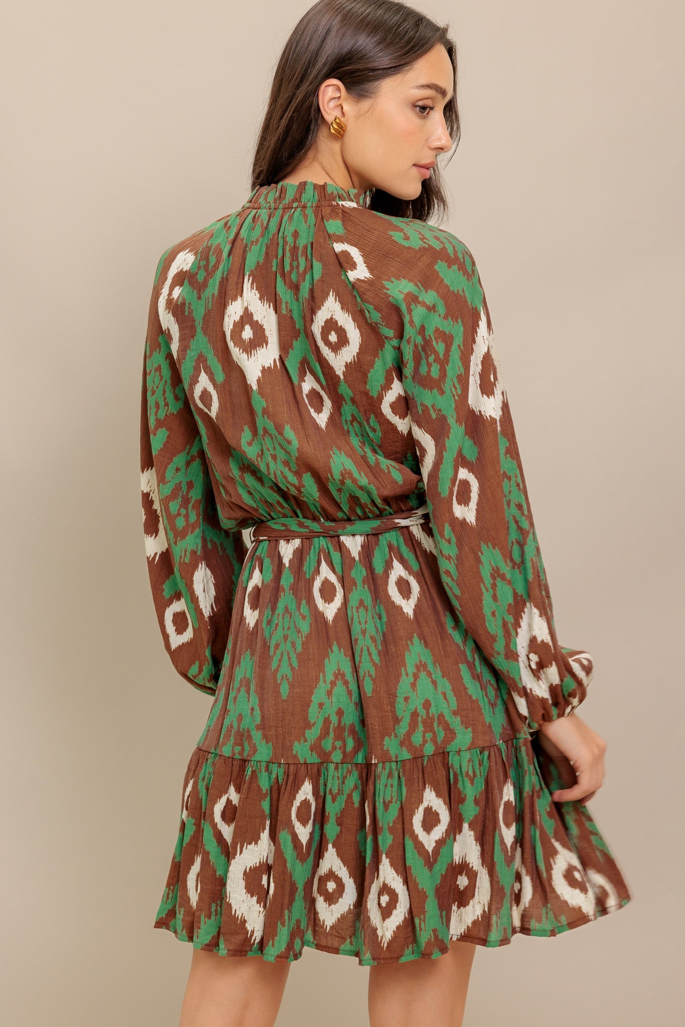 WILD TERRACOTTA WOVEN MINI DRESS - By Baano