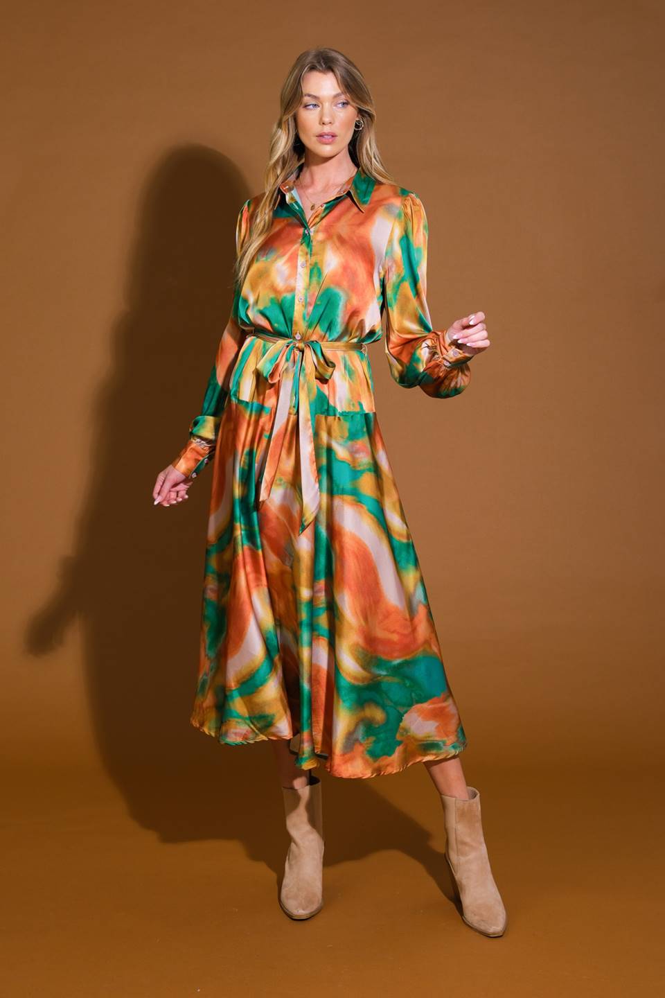 WANNA BE LOVED WOVEN MIDI DRESS - By Baano