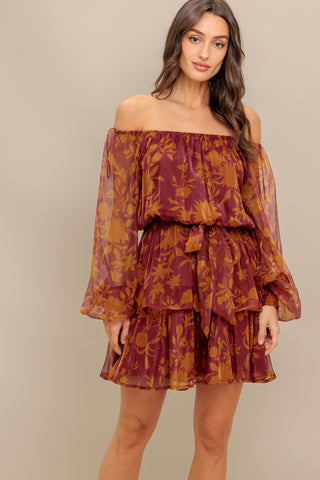 PETAL MIST WOVEN MINI DRESS - By Baano