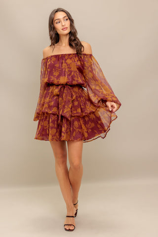 PETAL MIST WOVEN MINI DRESS - By Baano