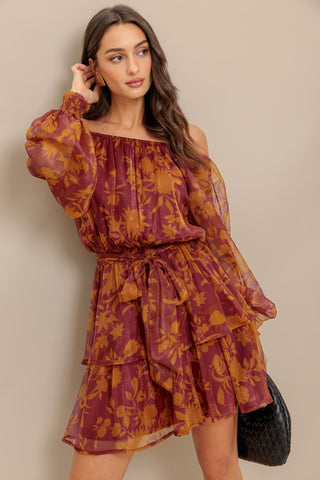 PETAL MIST WOVEN MINI DRESS - By Baano