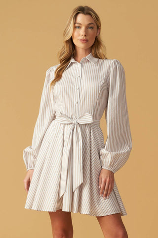 BEAUTY & STYLE WOVEN MINI DRESS - By Baano