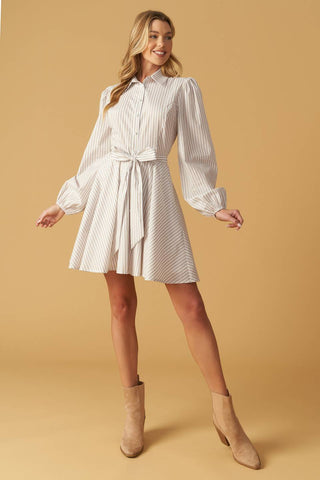 BEAUTY & STYLE WOVEN MINI DRESS - By Baano