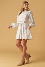 BEAUTY & STYLE WOVEN MINI DRESS - By Baano