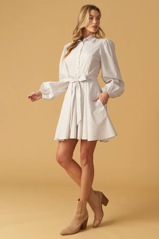 BEAUTY & STYLE WOVEN MINI DRESS - By Baano