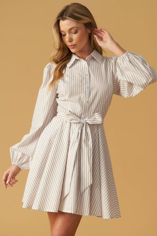 BEAUTY & STYLE WOVEN MINI DRESS - By Baano