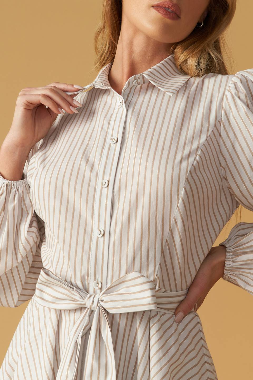 BEAUTY & STYLE WOVEN MINI DRESS - By Baano