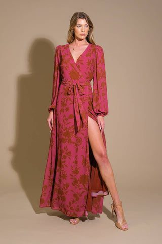 CROSS YOUR MIND WOVEN MAXI DRESS - By Baano