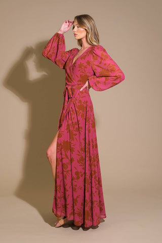 CROSS YOUR MIND WOVEN MAXI DRESS - By Baano