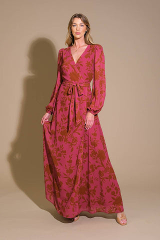 CROSS YOUR MIND WOVEN MAXI DRESS - By Baano