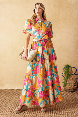 SWEET SOIREE WOVEN MIDI DRESS - By Baano