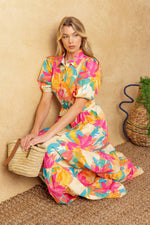 SWEET SOIREE WOVEN MIDI DRESS - By Baano