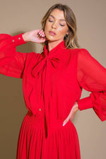 EXCEPTIONAL EXPRESSION WOVEN MIDI DRESS - By Baano