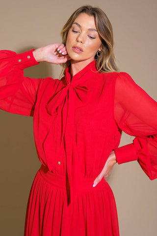 EXCEPTIONAL EXPRESSION WOVEN MIDI DRESS - By Baano