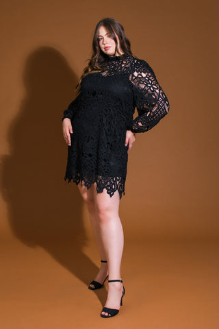 GETTING STARTED WOVEN LACE MINI DRESS - By Baano