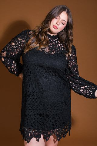 GETTING STARTED WOVEN LACE MINI DRESS - By Baano