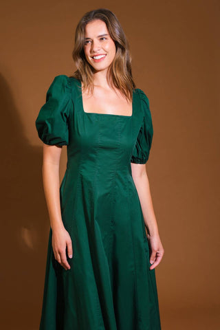COLORS OF MY HEART WOVEN MIDI DRESS - By Baano