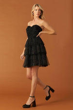ONE THING AT A TIME WOVEN MINI DRESS - By Baano