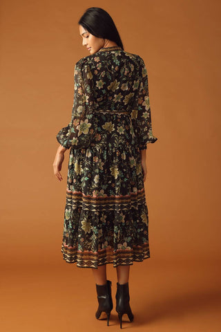 ALONG THE WAY WOVEN MIDI DRESS - By Baano