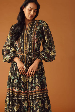 ALONG THE WAY WOVEN MIDI DRESS - By Baano