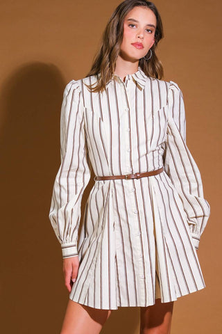 LUCKY TO HAVE YOU WOVEN MINI DRESS - By Baano