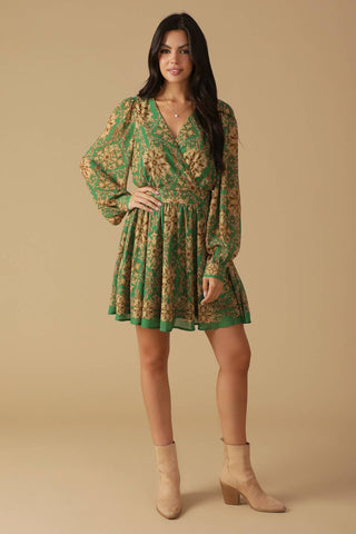GOT ME WONDERING WOVEN MINI DRESS - By Baano