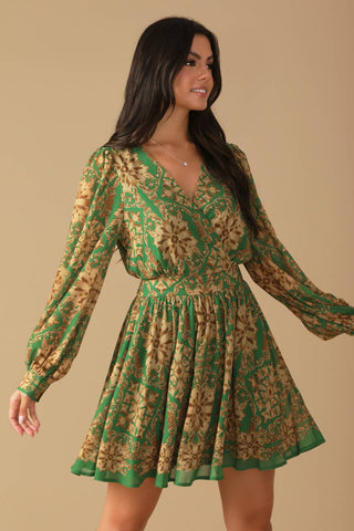 GOT ME WONDERING WOVEN MINI DRESS - By Baano