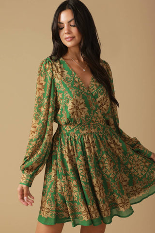 GOT ME WONDERING WOVEN MINI DRESS - By Baano