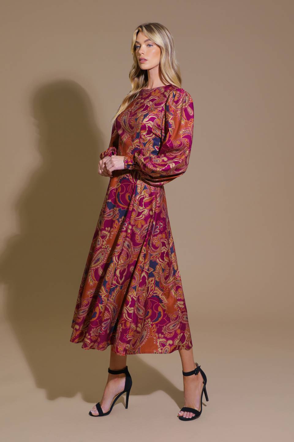 FOREVERMORE WOVEN MIDI DRESS - By Baano