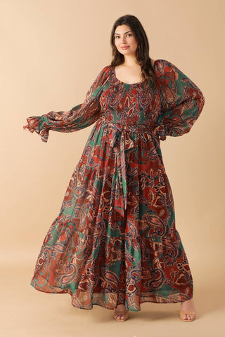DARLING SENSATION WOVEN MAXI DRESS Flying Tomato