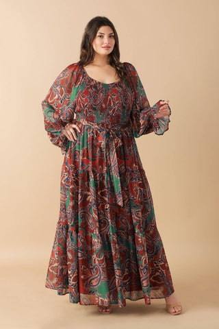 DARLING SENSATION WOVEN MAXI DRESS Flying Tomato
