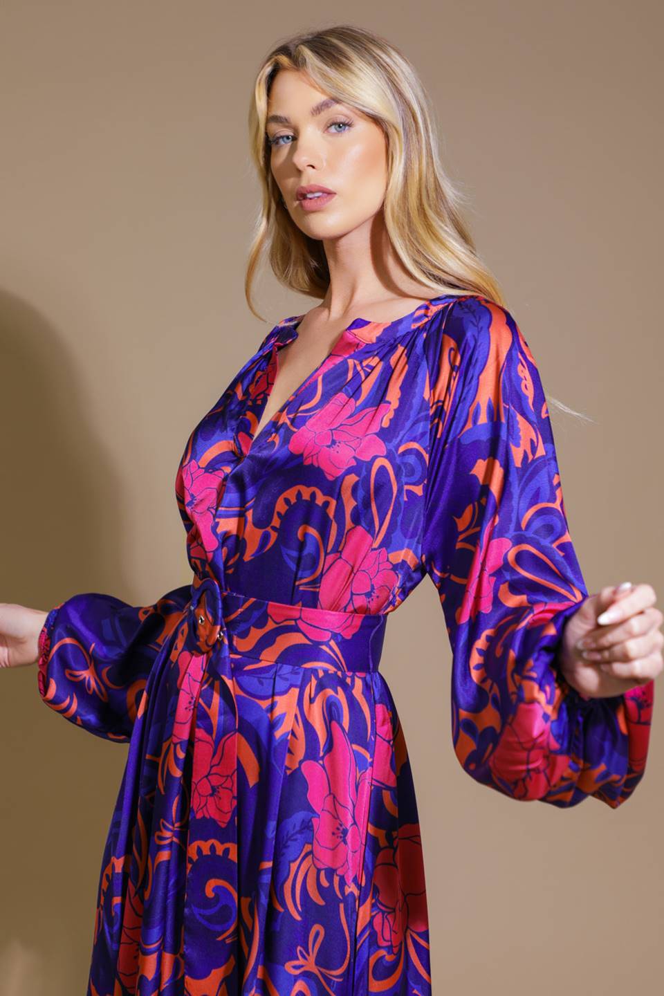 DO YOU MIND WOVEN MIDI DRESS - By Baano