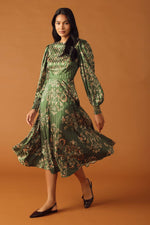 MOMENTS OF CLARITY WOVEN MIDI DRESS