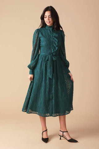 HANDLED IT WOVEN MIDI DRESS - By Baano