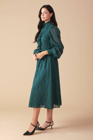 HANDLED IT WOVEN MIDI DRESS - By Baano
