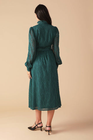 HANDLED IT WOVEN MIDI DRESS - By Baano
